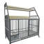 Large And Iron Pet Cage - With Drawer Basin, & Practical, Beige/black, 35.76 In. D, 23 W, 48.19 H With Drawers Construction, Practical , Black Beige,-206424787