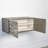 Abstract Block Cabinet-Left-Silver