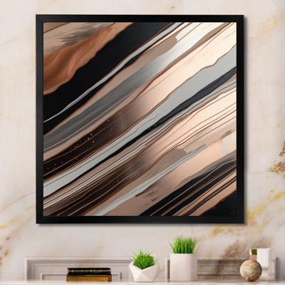 " Rosegold Embracing Essence Of Lines VI "