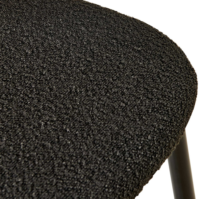 Modern Minimalist Dining Chair, Black