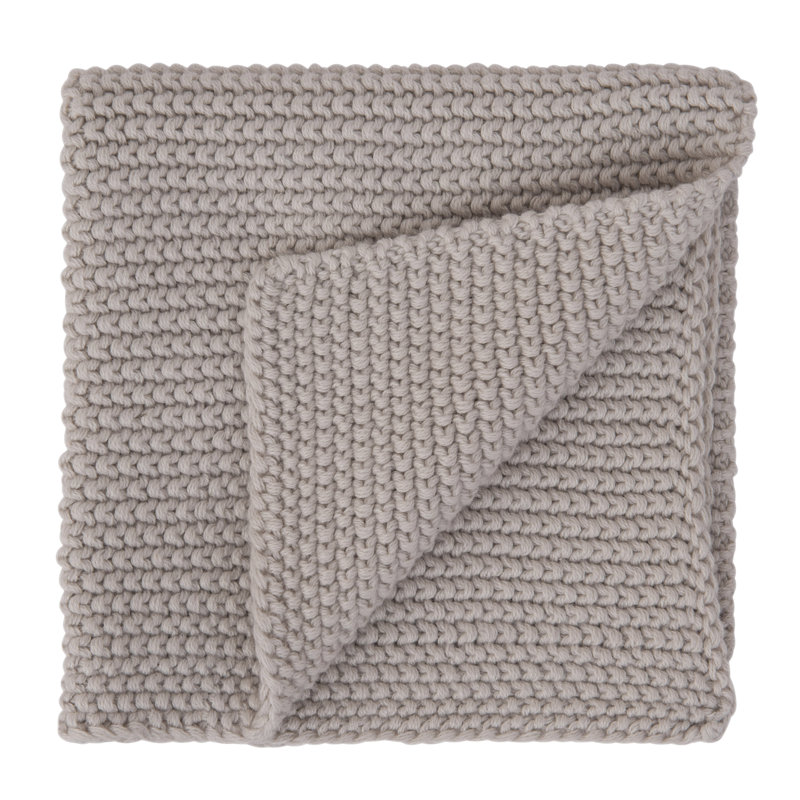 Light and Dark Gray Cotton Knit Dish Cloth Set