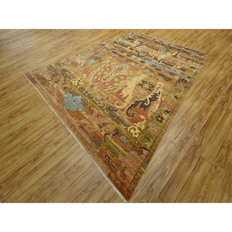 Tapis oriental en laine noué à la main 9 pi x 12 pi 4 po rouge Bijar Garus 4B924267F4B147BFB5968620A0D84ABA