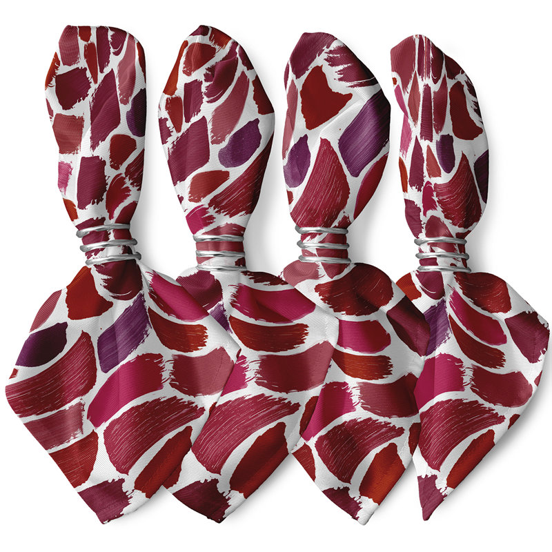 Ensemble de serviettes 4 pièces Alfarata Novelty, Rouge