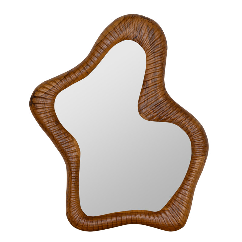 Raymond Abstract Solid Wood Mirror
