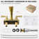 Doris Waterfall Centerset 2-handle Bathroom Faucet with Drain Assembly