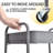 3-Tiers Stainless Steel Utility Cart with Wheels,12*17.3*31.3 inch Rolling Cart,Metal Cart, Salon Trolley Cart,Kitchen Storage Cart,Bathroom Cart-63932256