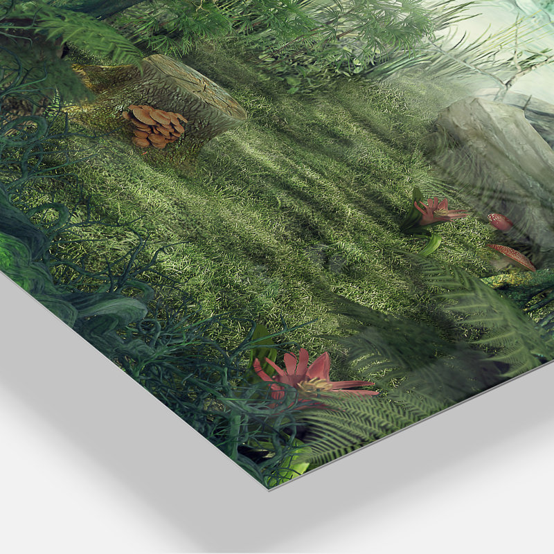 " Green Forest Glade ", 28" H x 12" W x 2" D