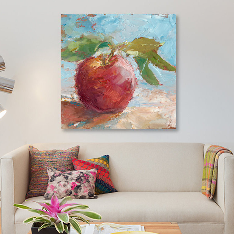 « impressionniste fruit study i », impression sur toile, H 26 po x l 26 po x P 1,5 po, Pas de tapis, Toile tendue