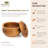 Rainforest Bowls Teak Serving Bowl