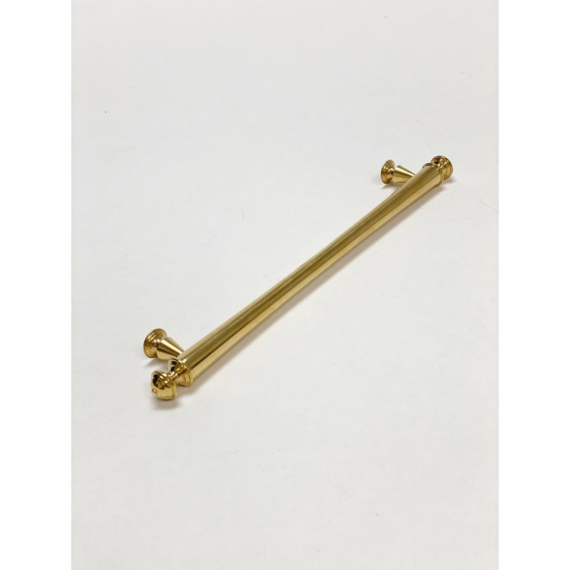7" Center to Center Bar Pull, Unlacquered Brass