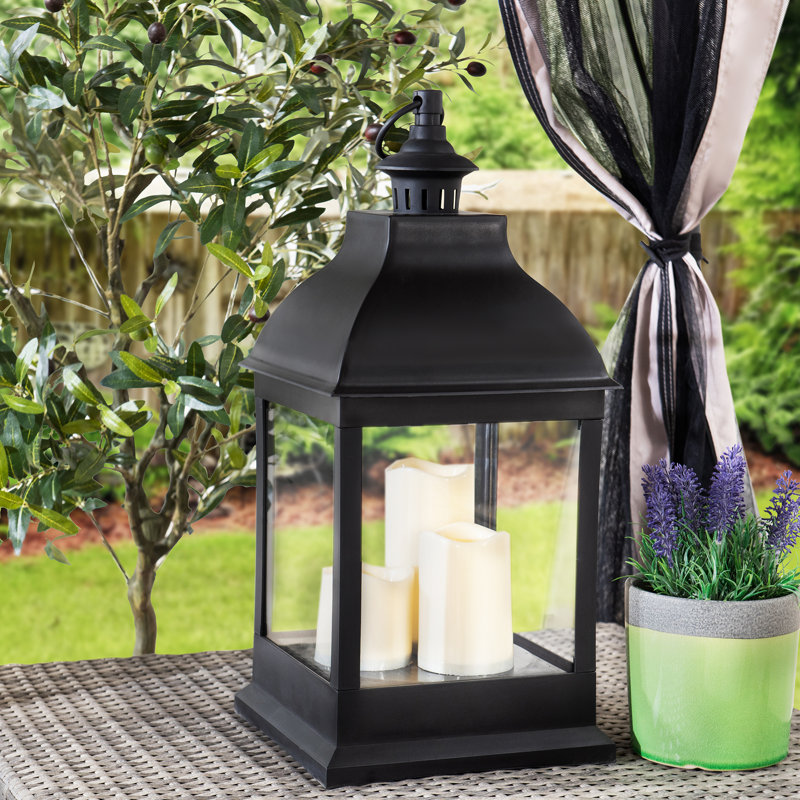 Lantern with LED candles
