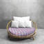 Decorative Indoor Outdoor Waterproof Round Cushion Cover, Patio UV Resistant Seat Cushion Cover-380572005