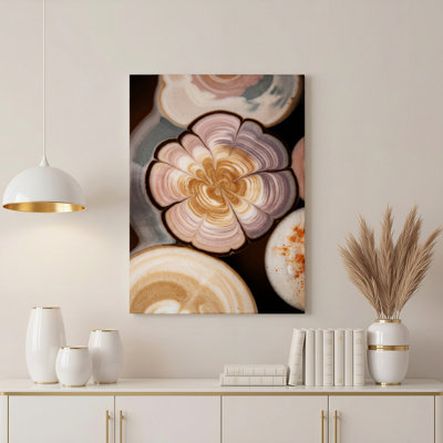 «Gallery Wrap», art mural sur toile pour le salon, la chambre à coucher, le bureau ou le vestibule - décoration murale décorative avec motif floral
