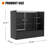 48" W X 18" D X 38" H - Black Reatil Display Case, Full Vision Display Case With Led Llights