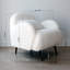 Cloud-arm Upholstered Boucle Accent Chair With Pillow