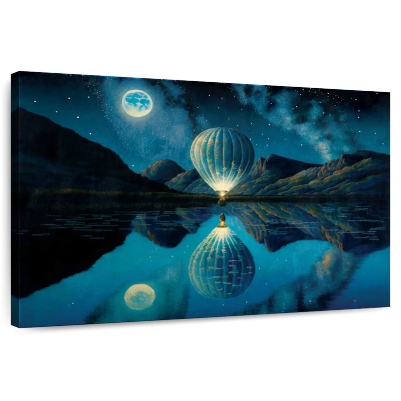 Mehar Illuminated Hot Air Balloon, 20" H x 30" W