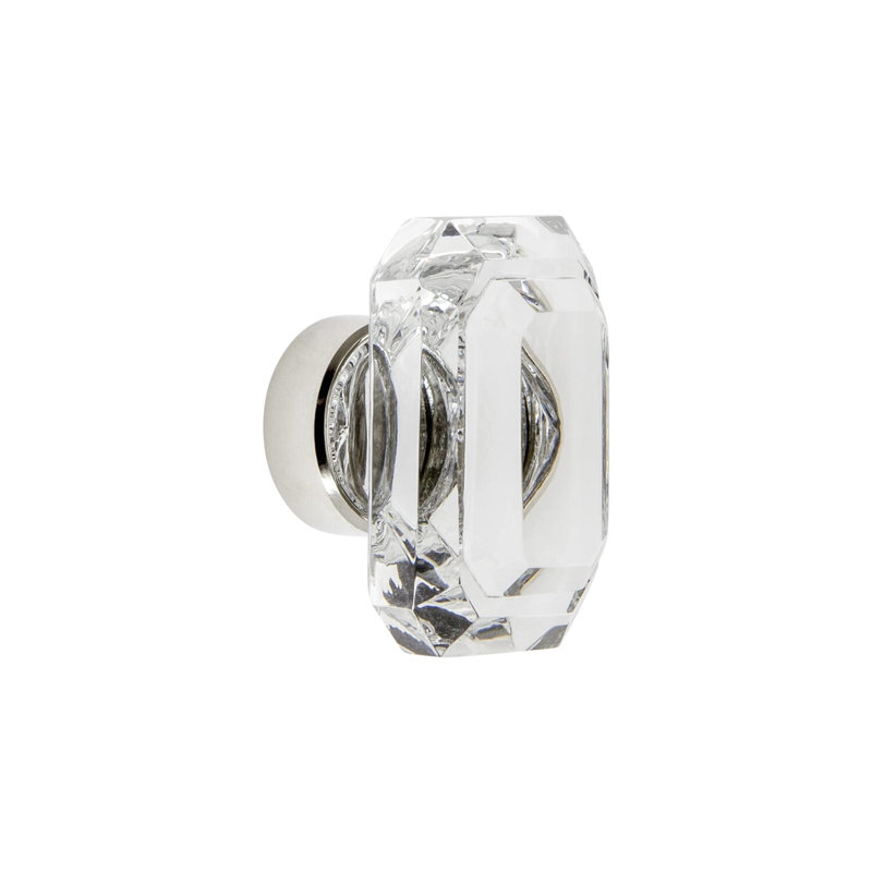 Baguette Cabinet Knob, Polished Nickel