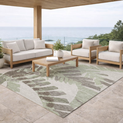 Tapis tropical intérieur / extérieur lavable à la machine Chantille ACN2991