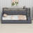 Multifunctional Upholstered Daybed with Shelves and USB Ports-646753382