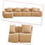 Canapé modulaire rembourré 4 places avec repose-pieds-1327558415-1327558408