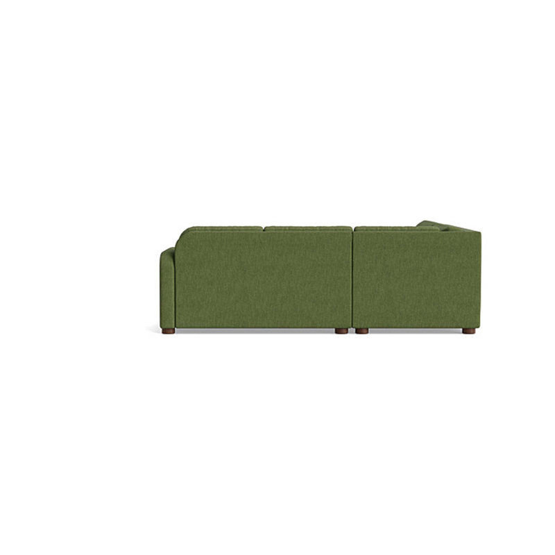 Archie Corner Sectional (95" x 95" ), Corner On Left, Performance Weave - Basil