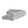 Picket House Furnishings Mesa Modular Sectional Set with Chaise in Steno Stone