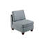 Ensemble de canapés 2 pièces en polyfibre gris anthracite lustré