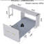 Lit simple gris avec bureau ajustable multi-directions et coussin pliable, convient aux espaces invités dans les petits appartements, facile à assembler et repositionnable, espaces de vie élégants, limite de poids de 500 lb