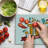 Ambesonne Digital Cutting Board Large Size Eighteenth Birthday Multicolor
