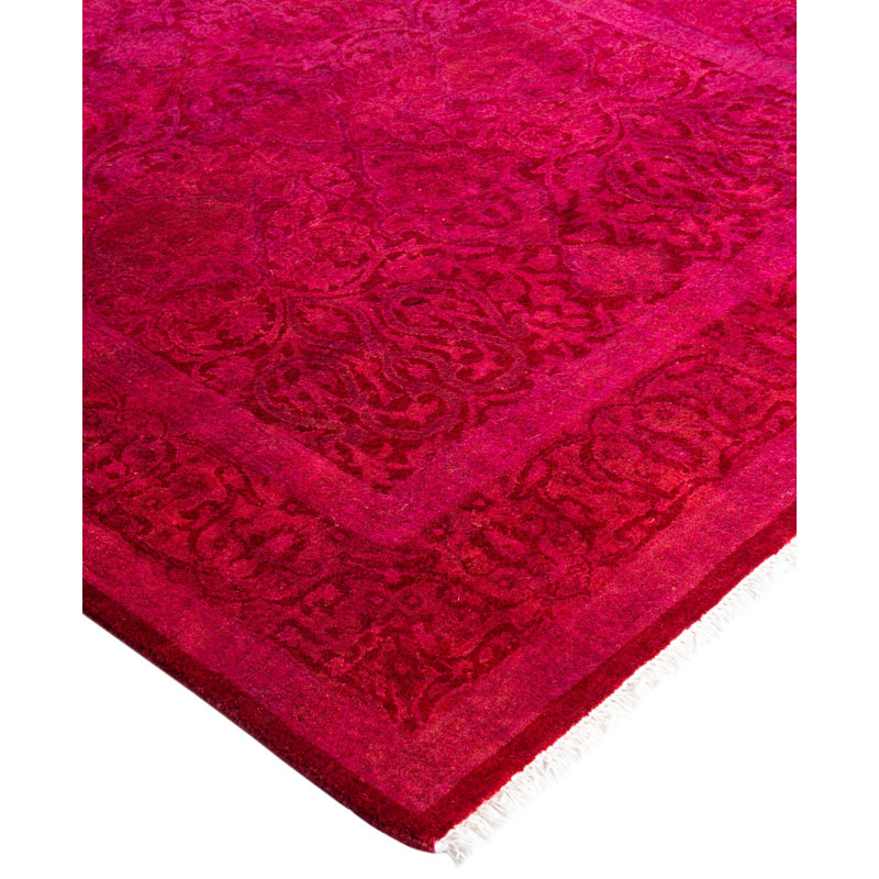 Overdyed One-of-a-Kind 3' 2" x 5' 4" Hand Knotted Area Rug