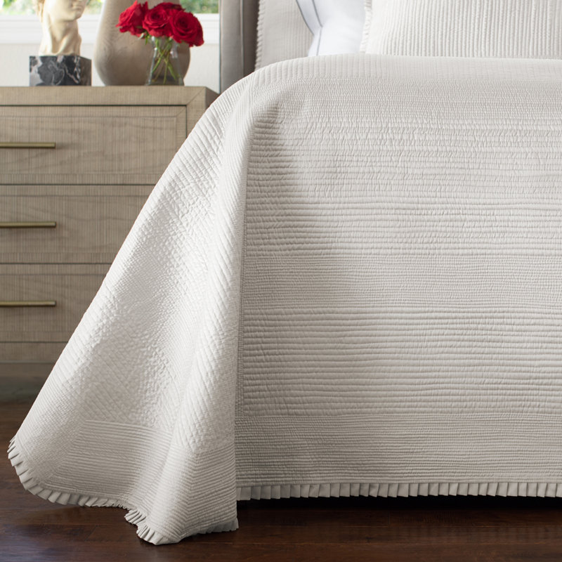 Battersea Coverlet, Ivory, Queen Bedspread