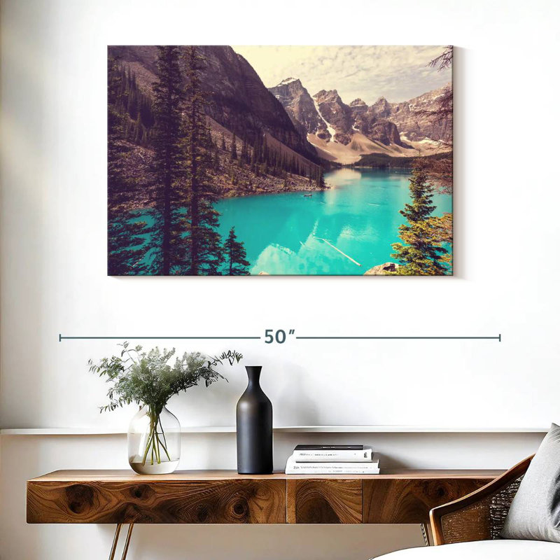 Lac Moraine d'Alvord Canada, H 26 po x l 39 po