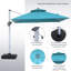 Parasol carré en porte-à-faux 118,11 po Romaro-278197019