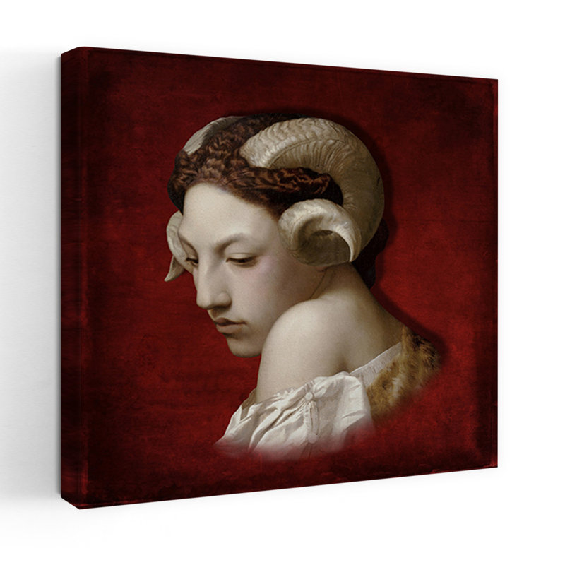 Reproduction d'art mural pensif et mystérieux, 24" H x 24" W