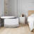 Fully Assembled Round Linen Blend Storage Ottoman with Tassel Trim-517635224