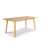 Hadlyn 4 - Person Solid Wood Patio Dining Set Rectangular Table