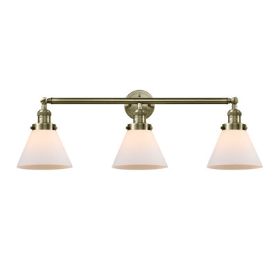 Éclairage pour meuble-lavabo de salle de bain 3 lumières Cone