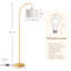 Lampe sur pied arquée 64 po avec télécommande 64 po, ampoule incluse-1538166328