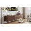 180cm Floating Tv Unit Wall Mounted With Door, Tv Cabinet Stand Large Storage, Completely Assembled Living Room Tv Media Console, Oak