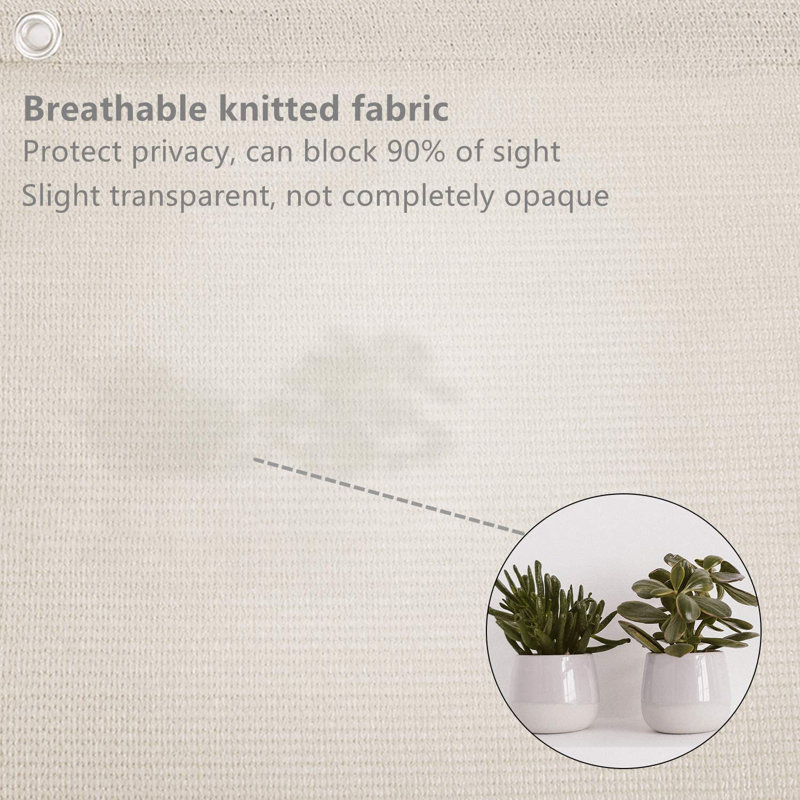 Kino Privacy Screen Taupe, 90cm H x 500cm W