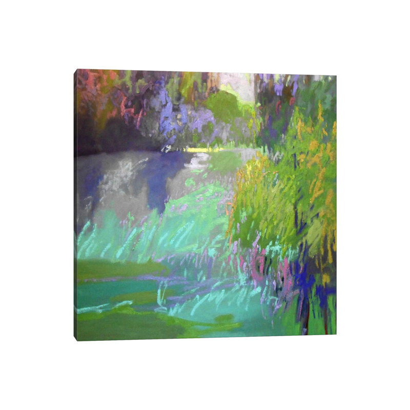 Flowing Through by Jane Schmidt - Wrapped Canvas Painting, 45.72 cm H x 45.72 cm W x 1.91 cm D