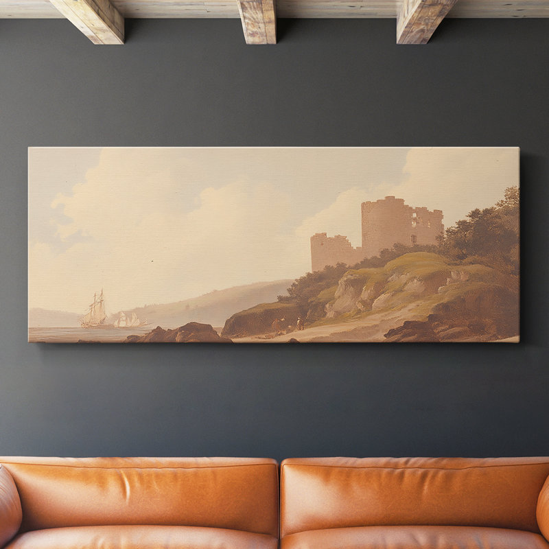Paysage, série CLCLIX, toile tendue avec châssis, prête à être accrochée, H 12 po x l 30 po