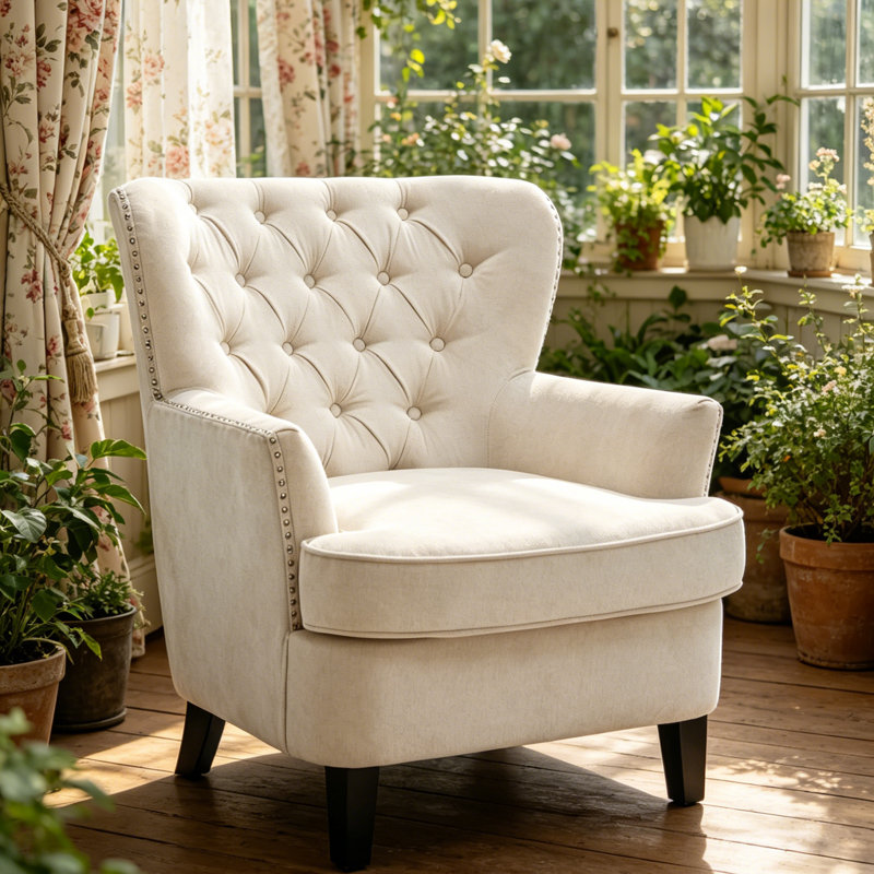 Modern Small Space Single Armchair