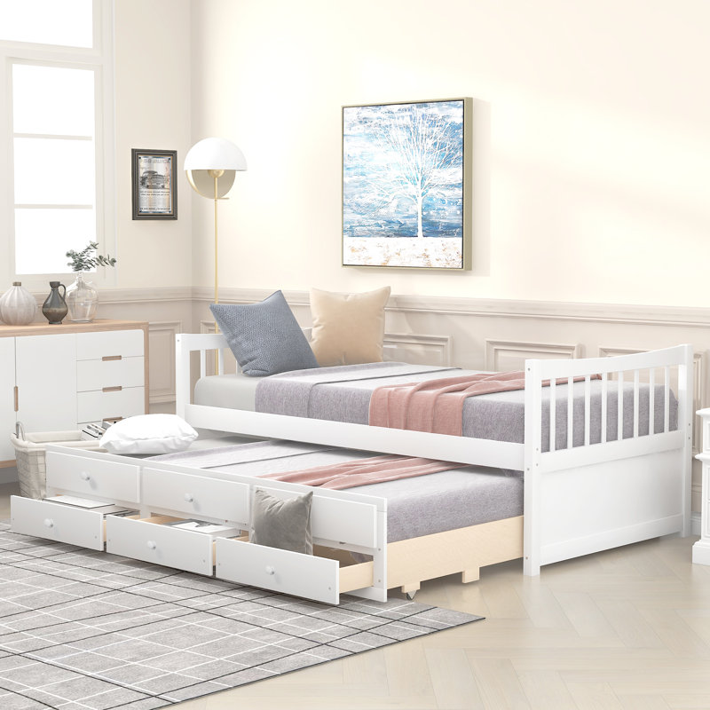 Lit simple Clayhatchee par Harriet Bee, Blanc, Simple