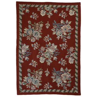 Global Rug One-of-a-Kind Hand-Knotted Chainstich 4' x 6' Wool Area Rug