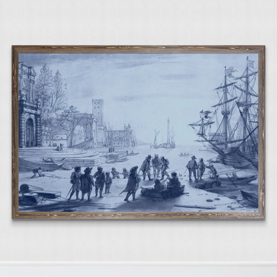 « antique blue porcelaine i » par paul cezanne-cadre photo sur toile