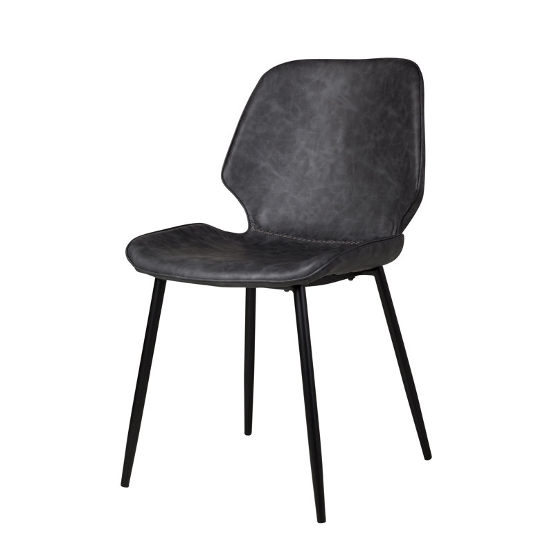 Chaise de salle à manger Conlon Clinkscales, Gris foncé