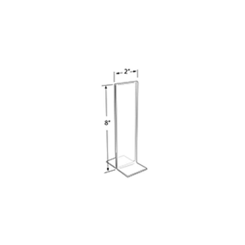 Clear Acrylic Vertical Desktop Sign Holder, 2" x 8", 10-Pack