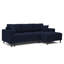 Ajten 3 Seater Velvet Sofa Bed-1788399712-1788399740
