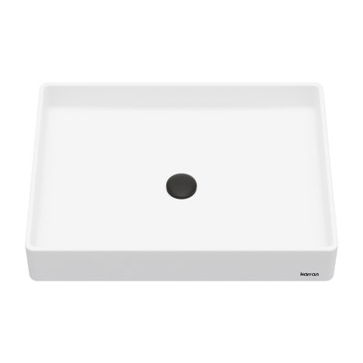 Lavabo de salle de bain rectangulaire 23-5 / 8 po x 17-3 / 4 po Karran Sternhagen SQS500